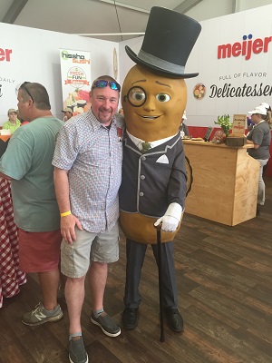 Scott and Mr. Peanut