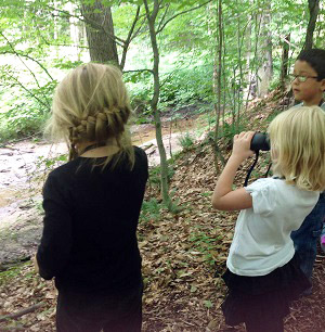 Visitors to Blandford Nature Center