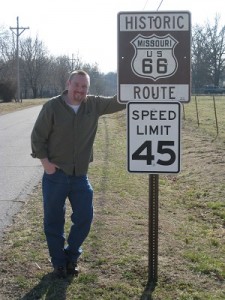 Scott along Route 66