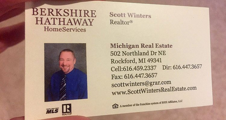 Scott Winters Business Card