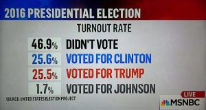 2016 Presidential Election Percentages