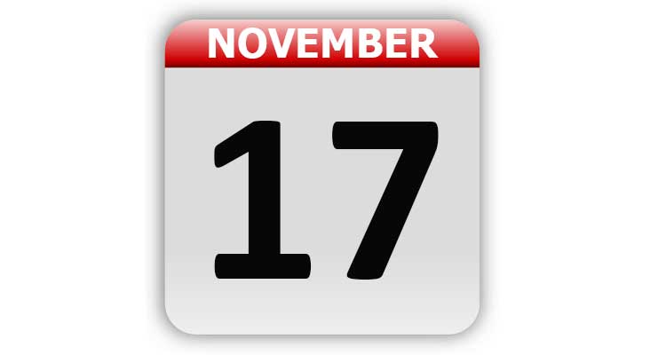 November 17 in History