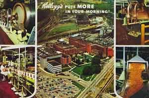 Kellogg's Cereal Factory Postcard