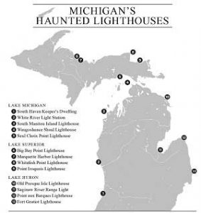 Map of Haunted Lighthouses