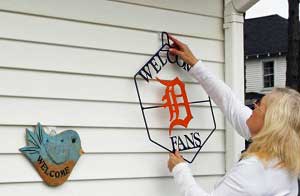 Hanging Decorations on House