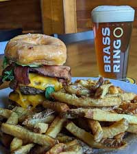 Paczki Burger at Brass Ring Brewery