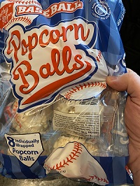 Baseball Popcorn Balls