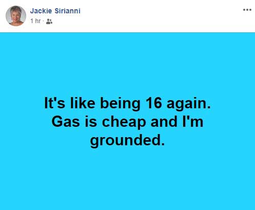 Jackie Facebook Post