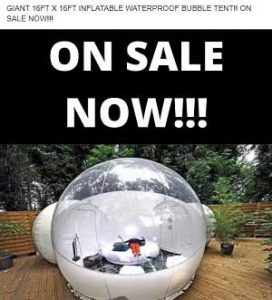 Waterproof Bubble Tent